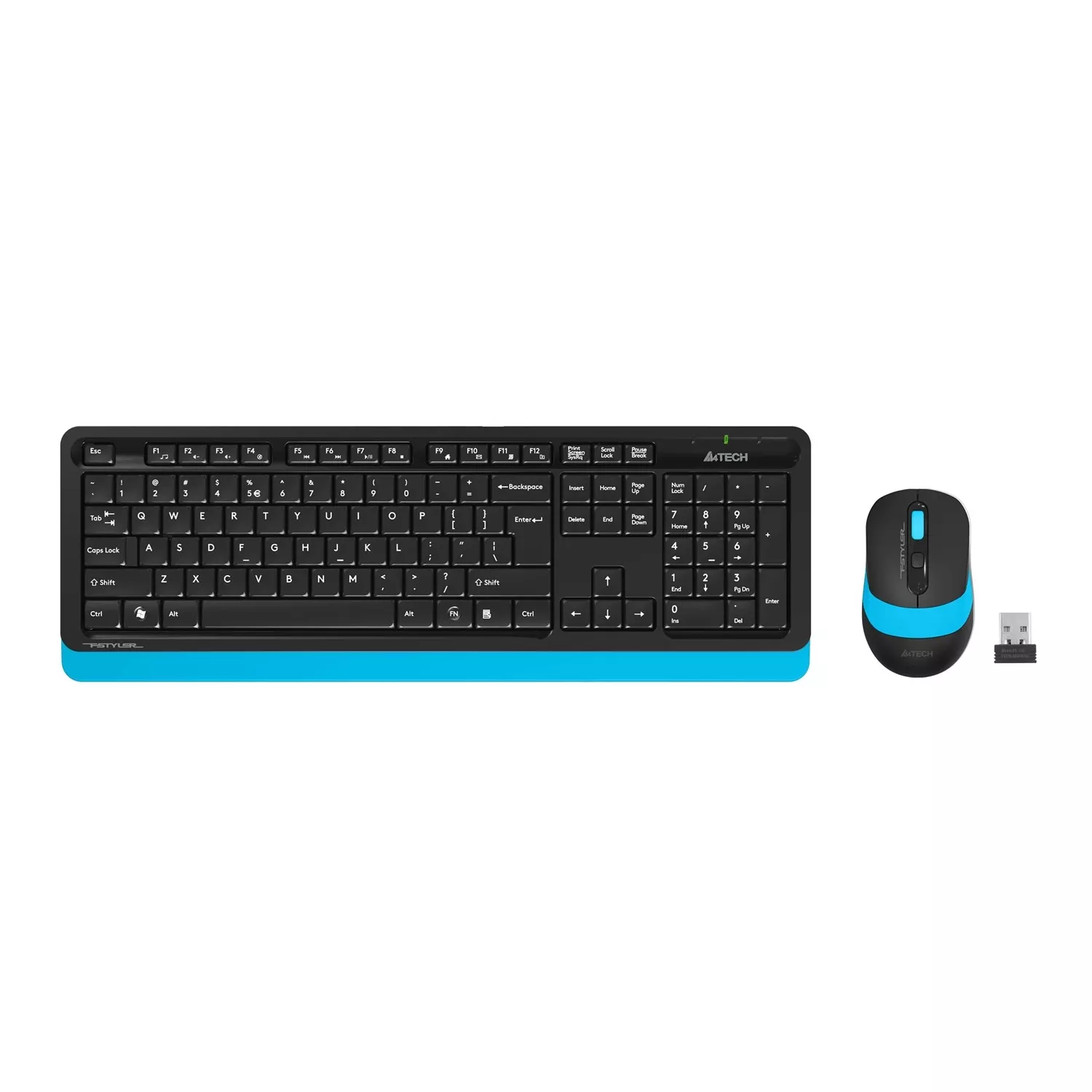 A4TECH FG1010 Kablosuz Q Trk Siyah/Mavi Klavye - Mouse Set