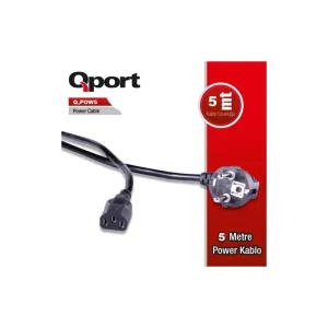 QPORT 5metre Q-POW5 0.75mm Power Kablosu