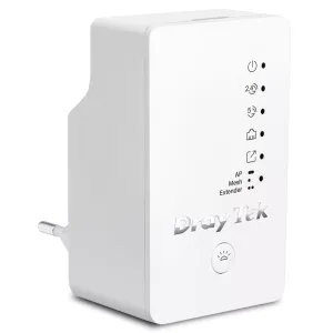 DRAYTEK Vigor AP802 AC1200 Dual Band Mesafe Genişletici EV Ofis Tipi Priz Tip