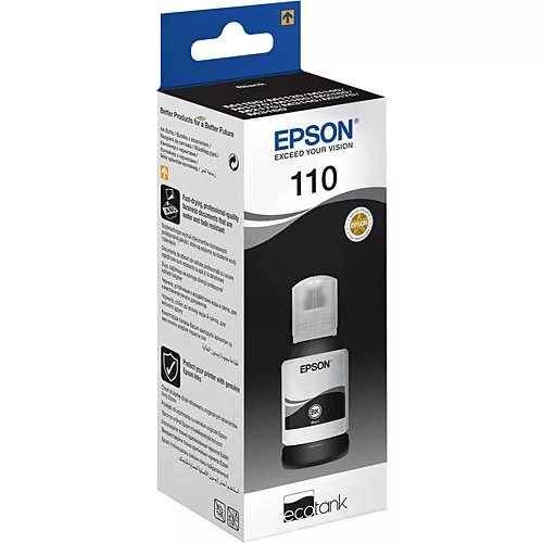 EPSON C13T03P14A T110 Siyah Tanklı Sistem Mürekkebi