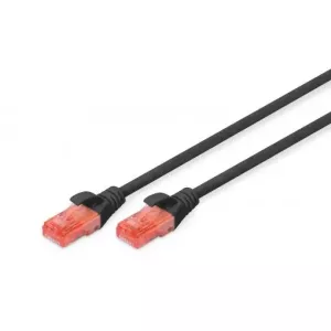 DIGITUS 0.5metre CAT6 Utp DK-1617-005/BL Siyah Patch Kablo (10'lu Paket)