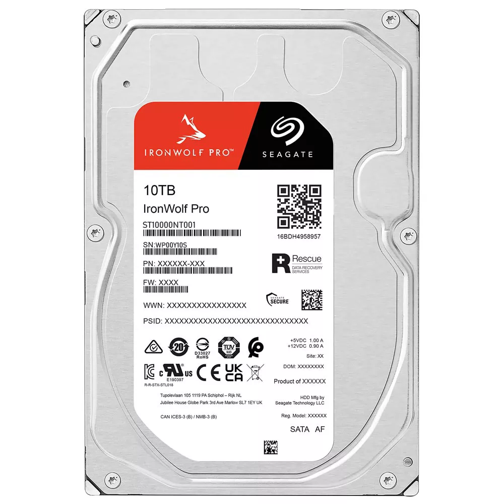 SEAGATE 10TB 3.5" IRONWOLF PRO ST10000NT001 7200 RPM 256MB SATA-3 NAS Diski