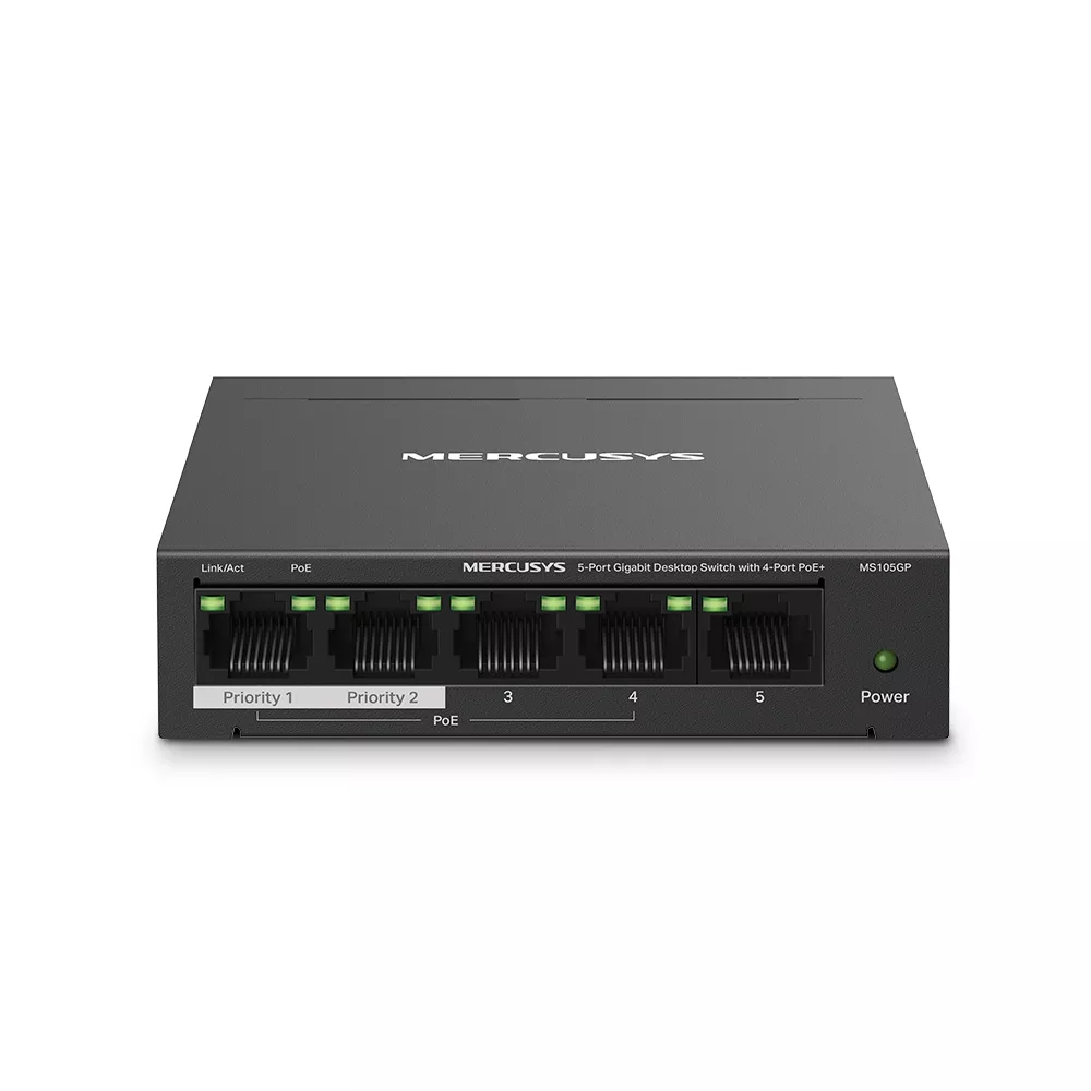 TP-LINK 5port 65w 4port PoE MS105GP GIGABIT Yönetilemez Switch