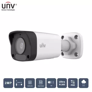 UNIVIEW IPC2122LB-ASF28K-A 2MP 2.8MM 30MT H265+ IP67 DAHİLİ SES IR BULLET IP KAMERA