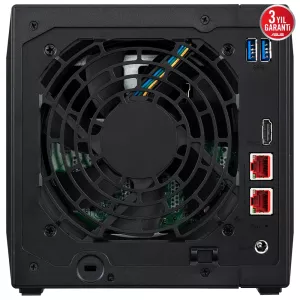 ASUSTOR 4diskli Celeron N5105 QC-4GB RAM-2-2.5GbE Nas Server AS5404T