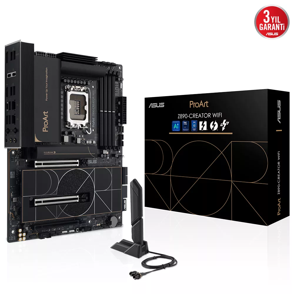 ASUS PROART Z890 CREATOR WIFI-7 DDR5 HDMI DP PCIE 5.0 1851p ATX                                     