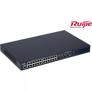 RUIJIE RG-S2910-24GT4XS-UP-H(V3 24 PORT 10/100/1000 4-PORT 1G/10G SFP+ 370 WATT YONETILEBILIR RACK MOUNT SWITCH