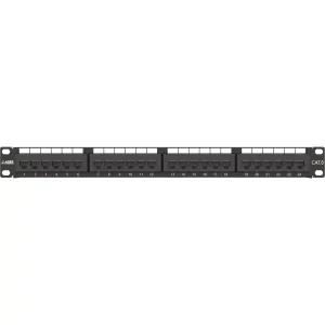 AGER AC-611-24E 8P8C,LSA,ALTIN KONTAK 24 PORT CAT6 DOLU 1U ZIRHSIZ PATCH PANEL