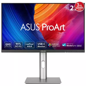 ASUS 27" IPS PROART PA278CFRV 5MS 100hz HDMI-DP-TYPE-C Grafik Tasarım Monitör (2560 X 1440)
