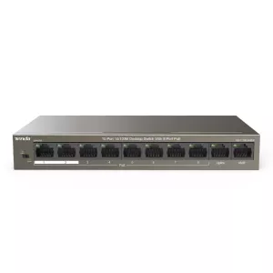 TENDA 8port PoE 63w 10/100 Yönetilemez Switch TEF1110P-8-63W