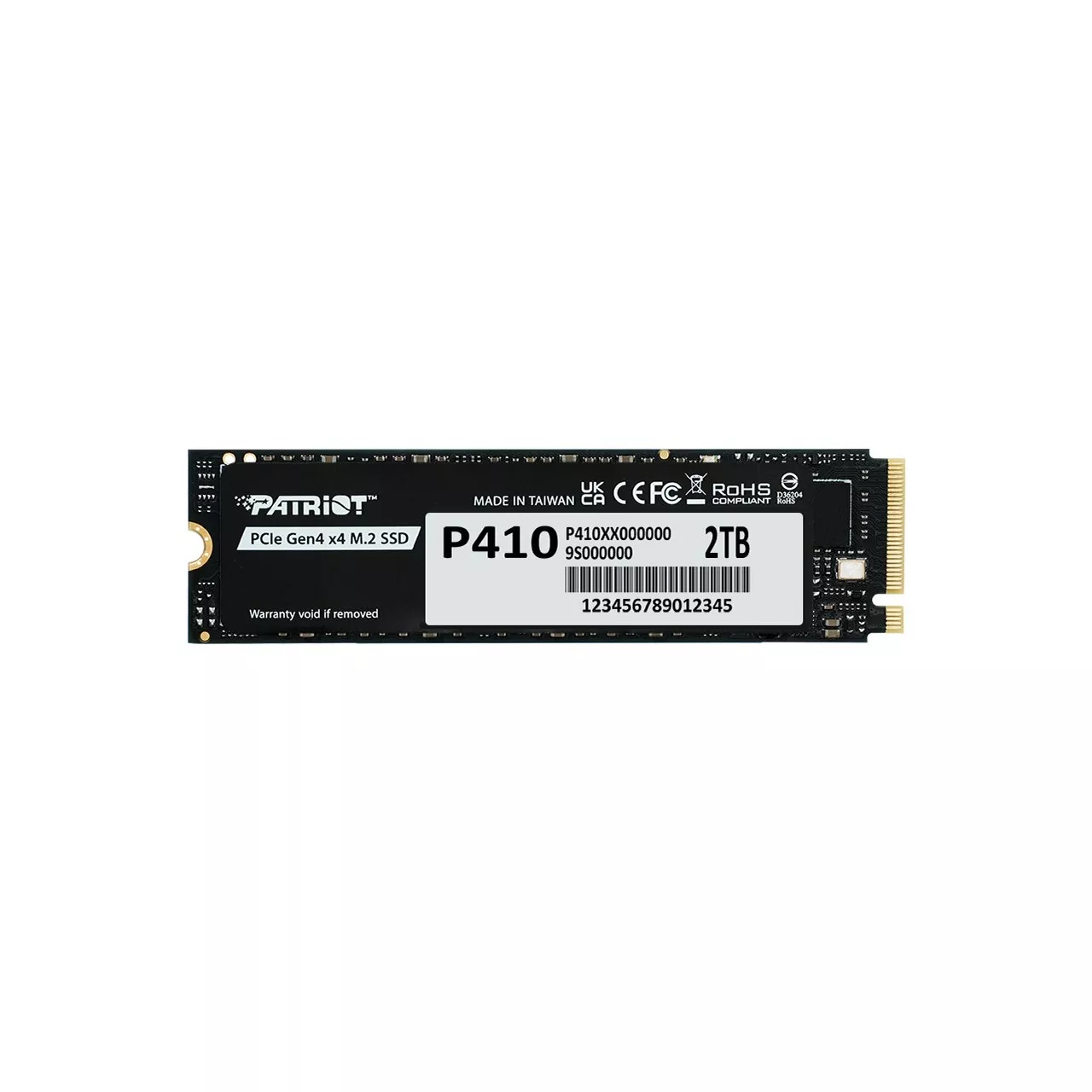 PATRIOT P410 2TB 5000/4500MB/s M2 PCIe GEN4 NVME SSD P410P2TBM28H