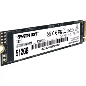 PATRIOT 512GB P320 P320P512GM28 3000-2200MB/s M2 NVME GEN3 Disk