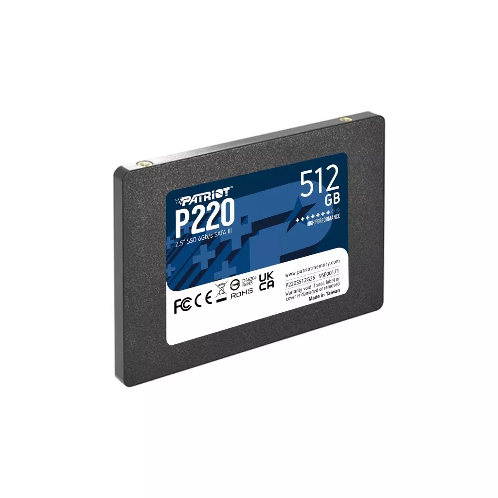 PATRIOT 512GB P220 P220S512G25 550-500MB/s SATA-3 SSD DİSK 