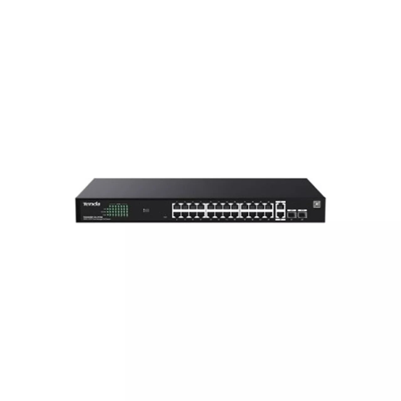 TENDA TEG2228P-24-410W 24 PORT POE 10/100/1000 2 X SFP 410W YONETILEBILIR DESKTOP SWITCH