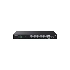 TENDA TEG2228P-24-410W 24 PORT POE 10/100/1000 2 X SFP 410W YONETILEBILIR DESKTOP SWITCH