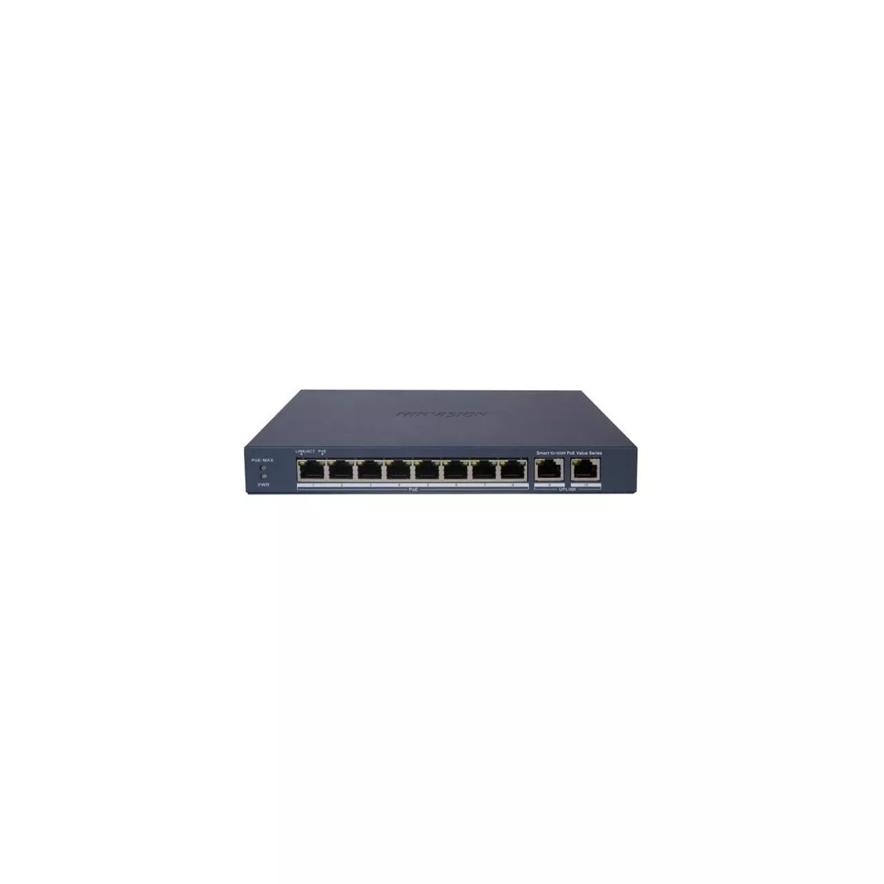HIKVISION DS-3E1310P-EI/M 8 PORT 10/100 8 PORT POE+ 2 PORT UPLINK 60W YONETILEMEZ SWITCH