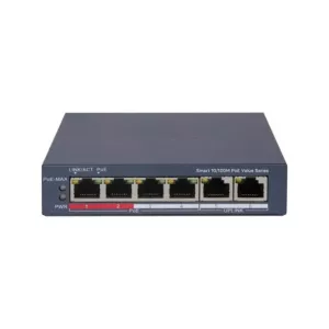 HIKVISION DS-3E1106P-EI/M 4 PORT 10/100 4 PORT POE+ 2 PORT UPLINK 45W YONETILEMEZ SWITCH