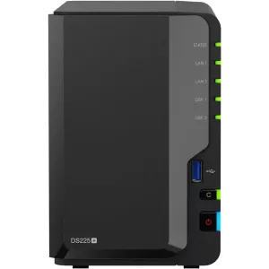 SYNOLOGY 2diskli Celeron QC-2GB RAM-2.5GbE Nas Server DS225 PLUS