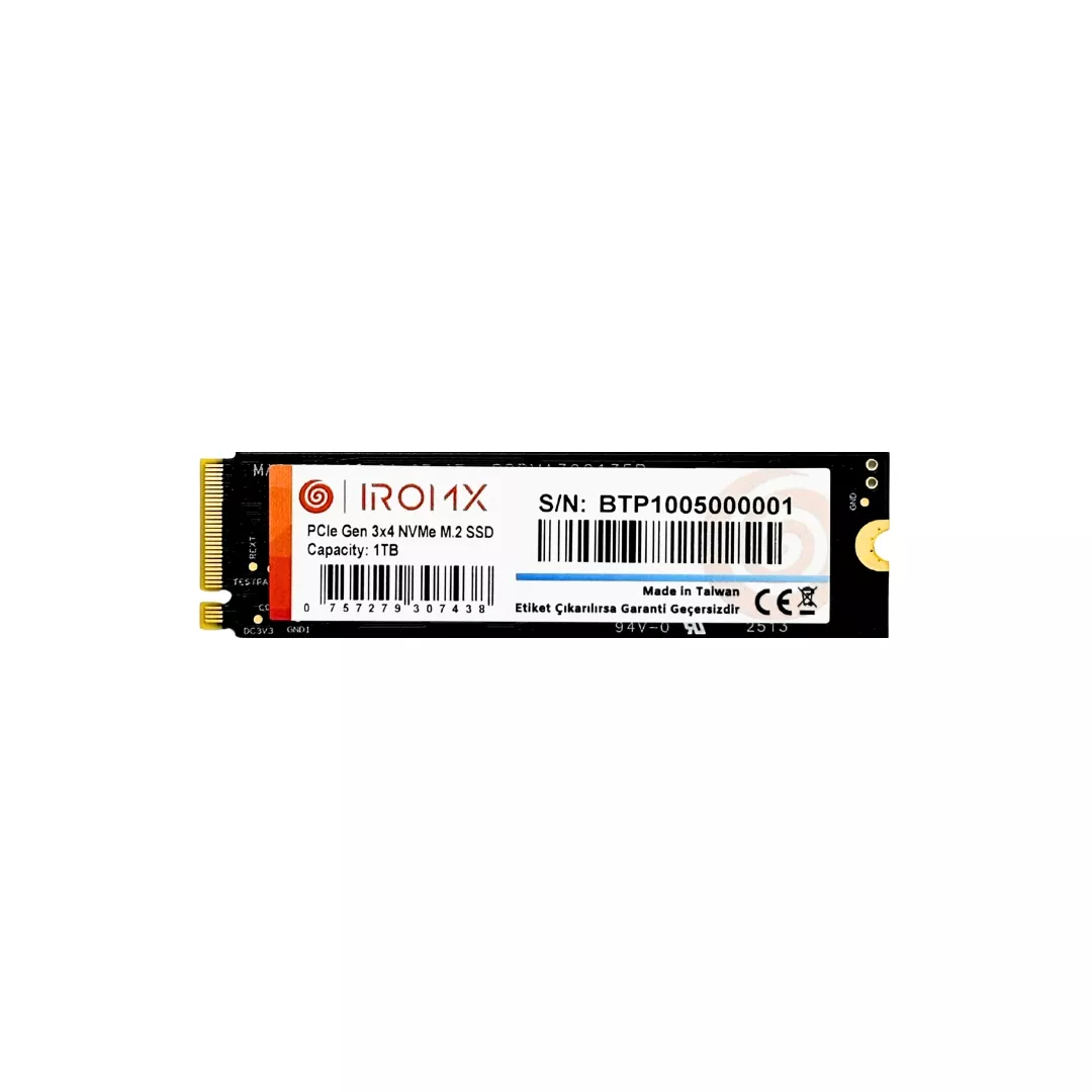 IROMX 1TB 3000/3000MB/s M2 PCIE GEN3 NVME SSD IR1TBNVP3