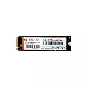 IROMX 256GB 3000/1000MB/s M2 PCIE GEN3 NVME SSD IR256GNVP3