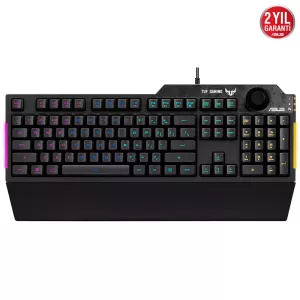 ASUS TUF GAMING K1 Kablolu USB Q Trk Siyah Gaming Klavye