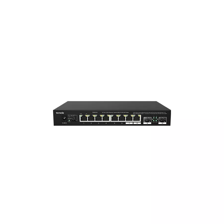 TENDA TEM2010F 8 PORT 10/100/1000/2.5G 2 X SFP YONETILEBILIR DESKTOP SWITCH