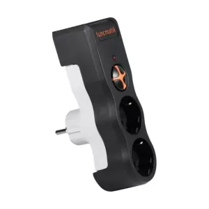 TUNÇMATİK POWERSURGE TSK19022 1050 JOULES 2'Lİ SİYAH AKIM KORUMALI PRİZ