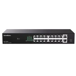 TENDA SG118PC 18 PORT 10/100/1000 16 PORT POE 2 PORT UPLINK 167W YONETILEMEZ DESKTOP SWITCH