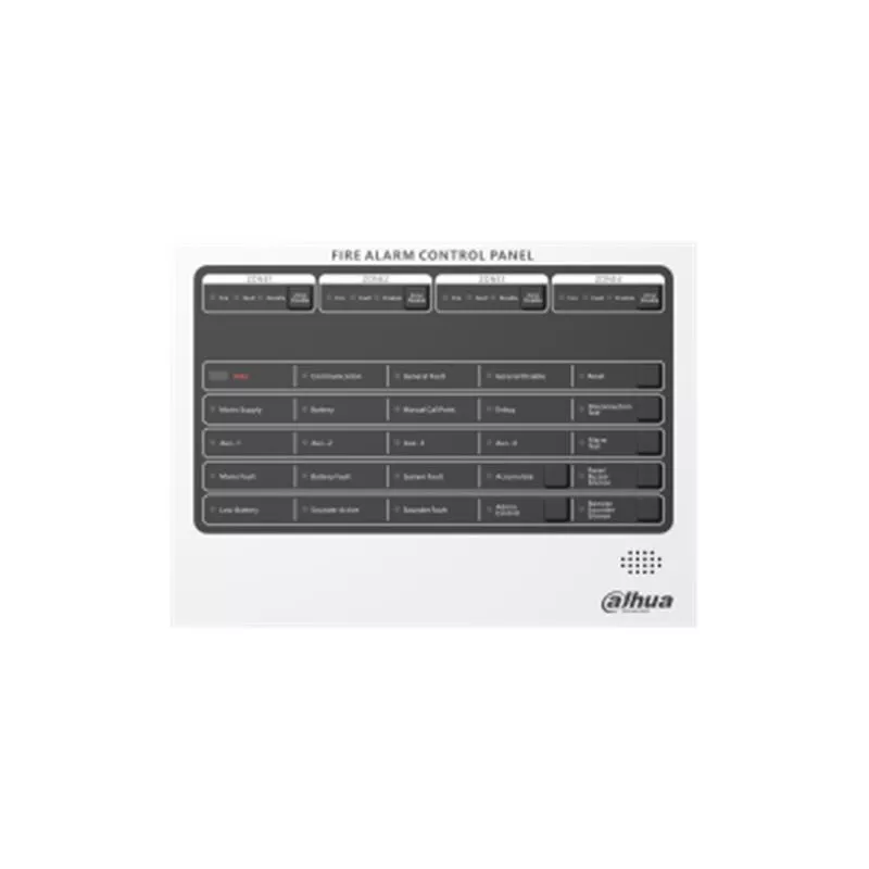 Dahua HY-C102 4 Bölgeli Konvansiyonel Ethernetli Yangın Alarm Paneli Seti (2x12v 5amper Akü dahil)