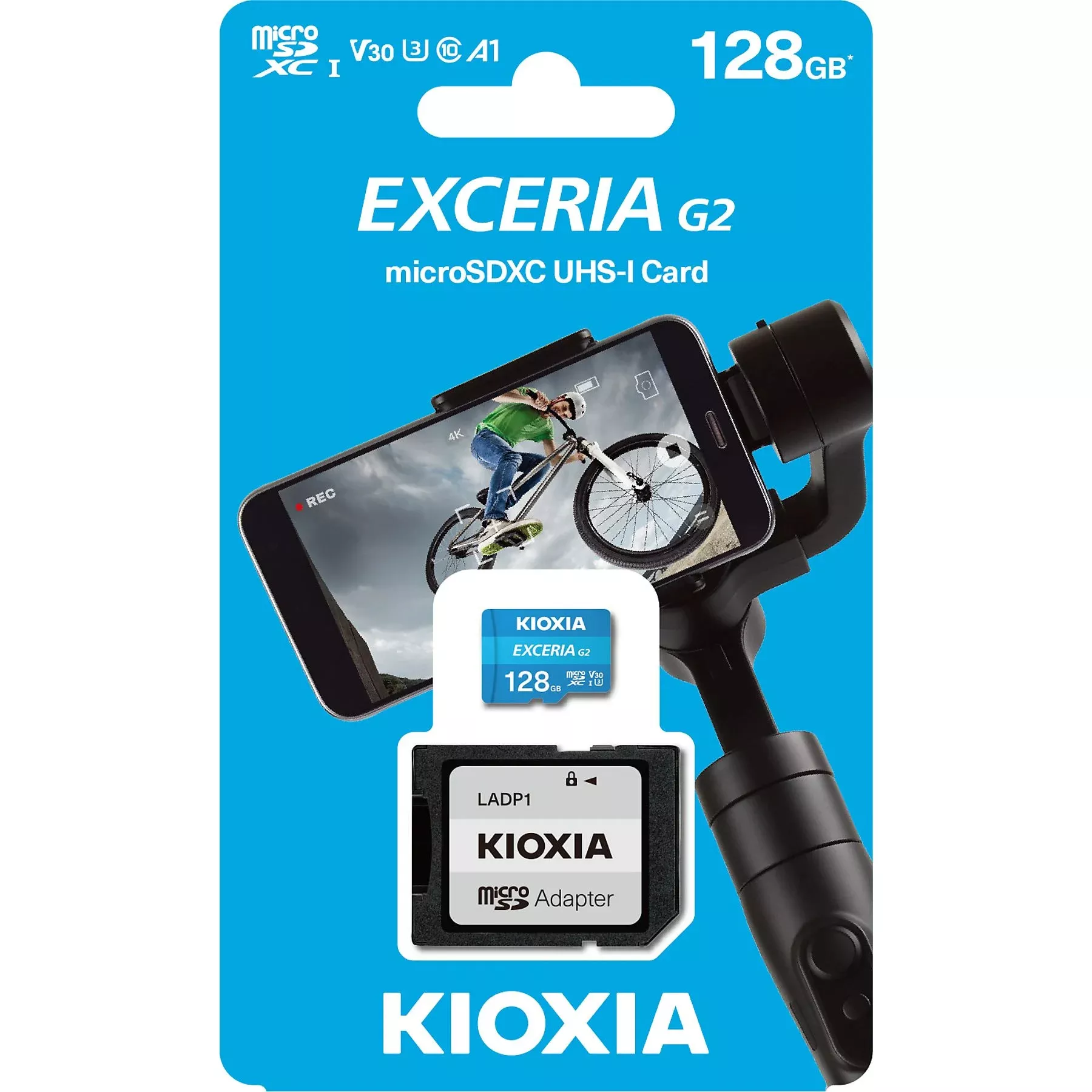 KIOXIA EXCERIA G2 128GB MICRO SDXC CLASS10 100/50MBs HAFIZA KARTI LMEX2L128GG2