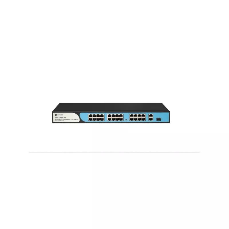 BDCOM S1200-24P2G1S 24 PORT 10/100 24 PORT POE 2 PORT UPLINK + 1 SFP 280W YONETILEMEZ RACK MOUNT SWITCH