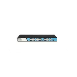 BDCOM S1200-24P2G1S 24 PORT 10/100 24 PORT POE 2 PORT UPLINK + 1 SFP 280W YONETILEMEZ RACK MOUNT SWITCH