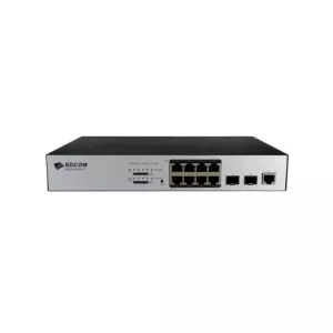 BDCOM S2500-8P2S 8 PORT 10/100/1000 8 PORT POE 2 X SFP 140W LAYER 3 YÖNETİLEBİLİR RACK MOUNT SWITCH