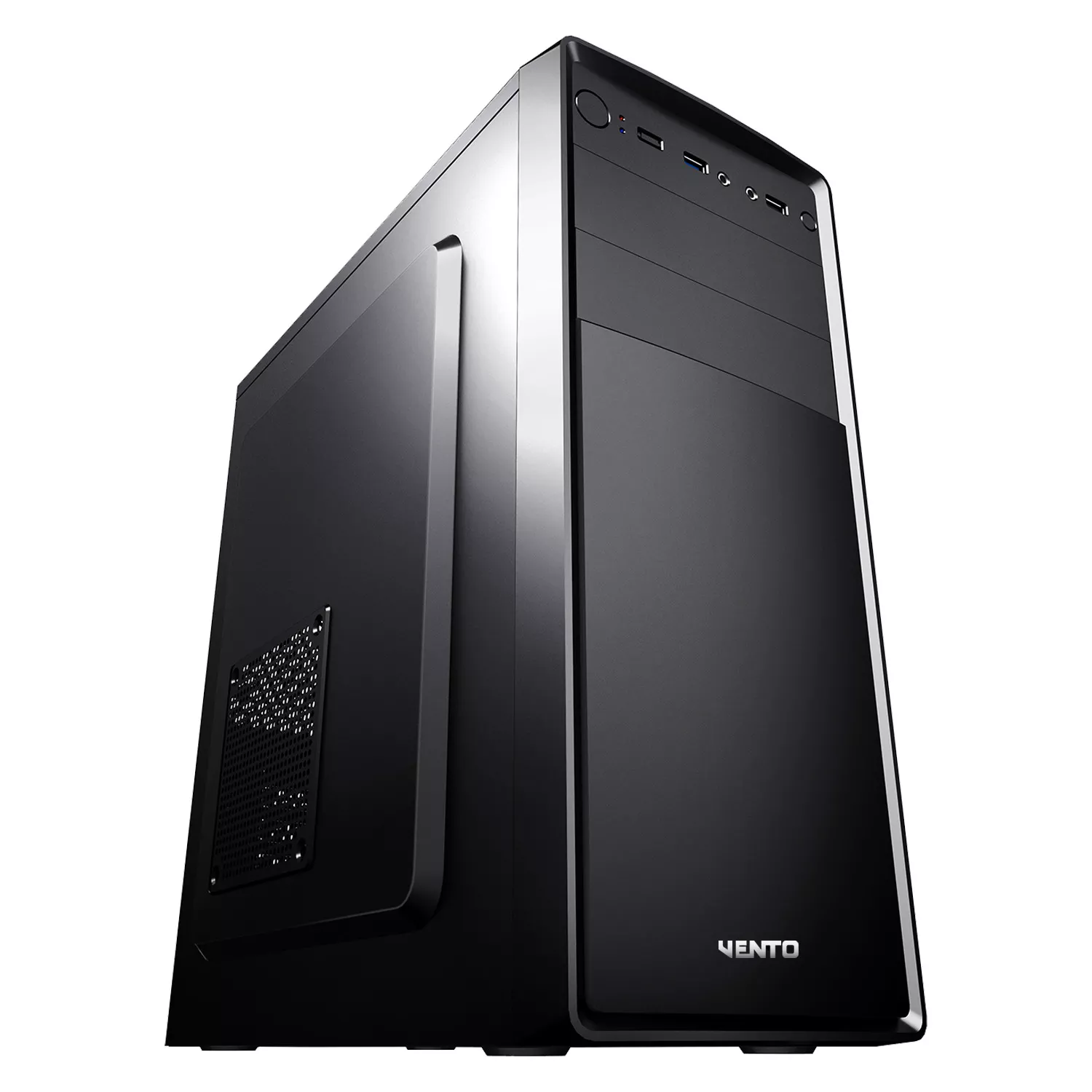VENTO VS121S 300W 1x9CM ARKA + 1x12CM ÖN ATX 2xUSB2.0/1xUSB3.0 SİYAH KASA