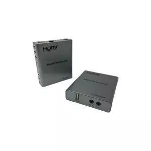 HERZ NVC-KVM4K60M CAT6 60MT (2Lİ) HDMI-USB-IR EXTENDER