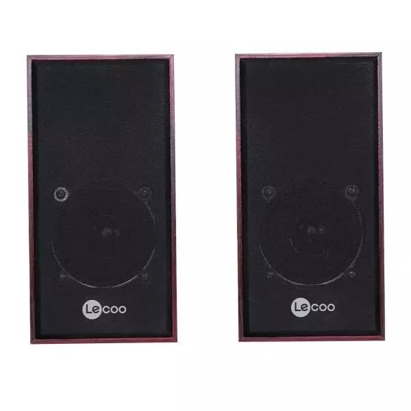 LECOO DS105 1+1 Siyah 5w RMS Hoparlör Ahşap