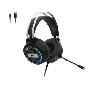 LECOO HT401, Kablolu, 3.5mm Jac, USB, Rainbow Aydınlatma, Gaming, Mikrofonlu, Kulaklık (Siyah)