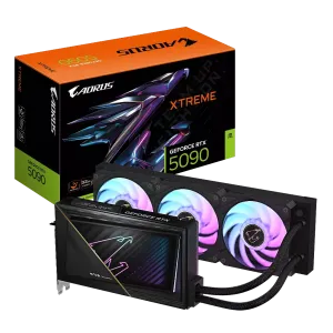 GIGABYTE GV-N5090AORUSX W-32GD, RTX5090, XTREME WATERFORCE, 32Gb, GDDR7, 512BIT, 3 Fanlı, 1xHDMI, 3xDP, GAMING Ekran KARTI