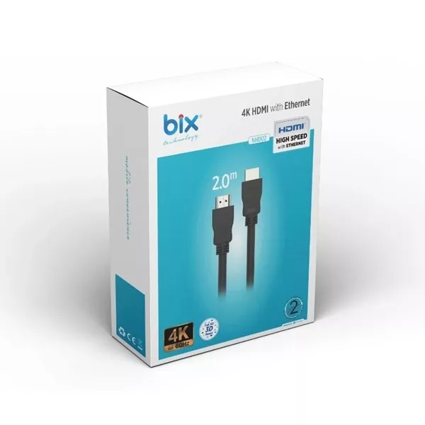 BIX 2metre 2NHD02 HDMI Kablo 4K 60Hz