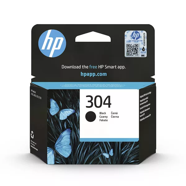HP N9K06AE (304) Siyah Murekkep Kartusu 120 Sayfa