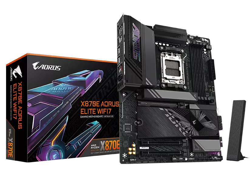 GIGABYTE X870E AORUS ELITE WIFI7 DDR5 HDMI TYPE-C PCIE 5.0 AM5 ATX   