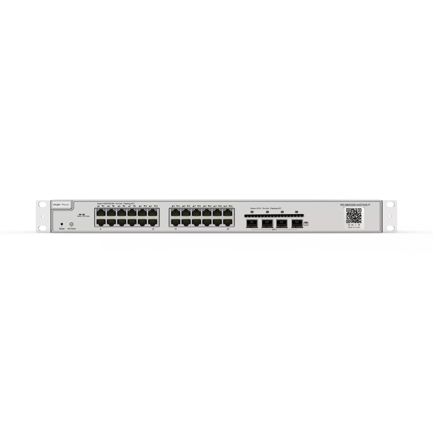 RUIJIE 24port PoE 370w 4-SFP 10GbE Gigabit Yönetilebilir Switch RG-NBS3200-24GT4XS-P