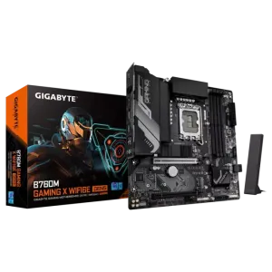 GIGABYTE B760M GAMING X AX WIFI-6E DDR5 HDMI DP PCIE 4.0 1700p ATX