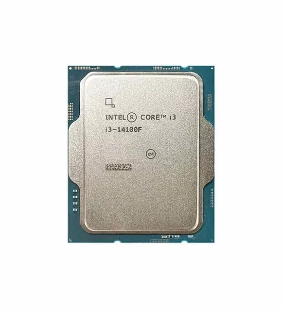INTEL CORE i3 14100F 17MB 4çekirdekli VGA YOK 1700p 58w Kutusuz+Fansız 
