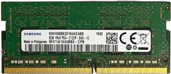 SAMSUNG 8GB DDR4 2133MHZ ECC NOTEBOOK RAM VALUE M471A1K43BB0-CPB