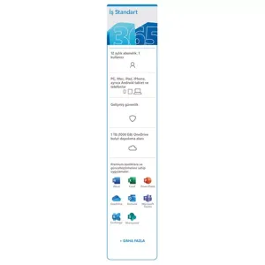MICROSOFT 365 İş Standart Trk/Eng Elektronik Lisans 1yıl 32/64Bit KLQ-00212