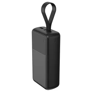 S-LINK G330 30000mAh Micro+Type-C+USB PD20W+QC3.0 18W Siyah LCD Taşınabilir Pil Şarj Cihazı Powerbank