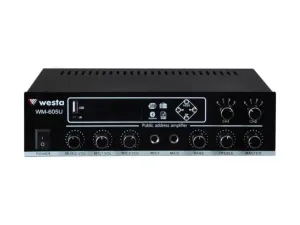 WESTA WM-605U 100W 2-bölgeli Mikser Amfi  