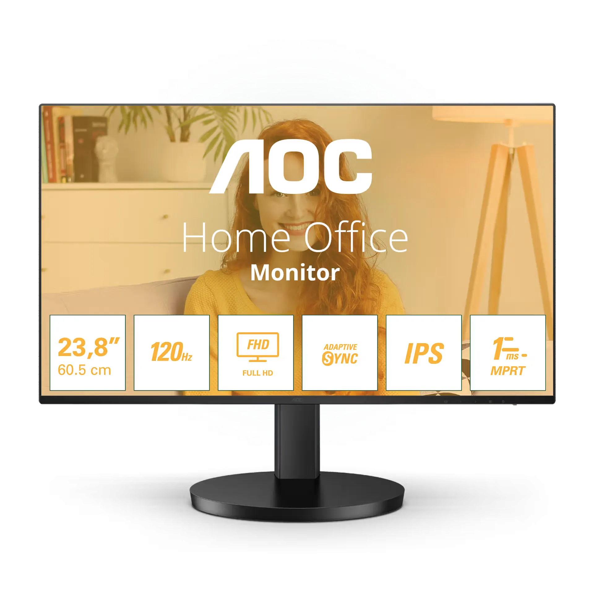 AOC 23.8" IPS 24B3HA2 1MS 100hz HDMI Multimedya Monitör (1920 X 1080)   