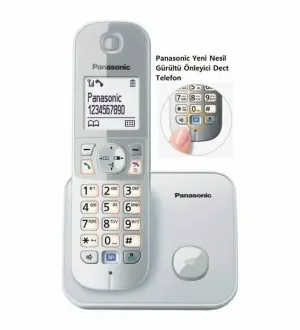 PANASONIC KX-TG6811 Kablosuz LCD Ekranlı Telefon Beyaz